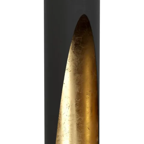BARBOTTO Candeeiro de teto LED metálico preto e dourado elegante 900872