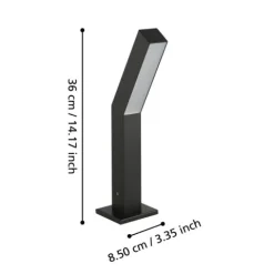 Base Exterior Preta com Duas Fontes de Luz UGENTO EGLO 900992