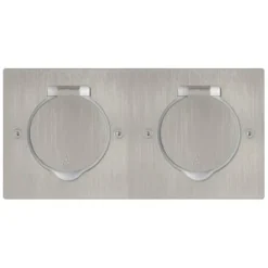 Base Retangular 2X2 Módulos, Inox - 089702 - Legrand