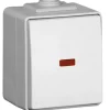 Botão Basculante Com Sinalização Estanque 16A 250VAC IP65 Cinzento efapel 48152 ccz