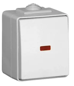 Botão Basculante Com Sinalização Estanque 16A 250VAC IP65 Cinzento efapel 48152 ccz