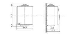 Botão basculante estanque 6A 250VAC IP65 Branco - Efapel 48151 cbr