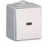 Botão basculante luminoso estanque 250V 16A IP65 branco efapel 48152 cbr