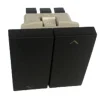 Botão duplo de comutação de persiana, 45283 SPM-Preto Mate - Série Quadro 45