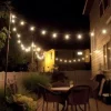 Cabo de arraial/grinalda de luzes com 10 lâmpadas G45 - 3W 2700k IP65 com 8 metros branco
