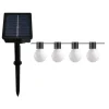 Cabo de arraial/Grinalda de luzes exterior solar 7 metros com 20 lâmpadas com revestimento a branco. Grinalda solar