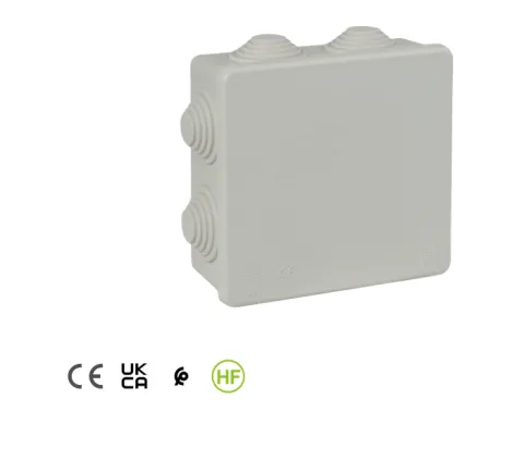 Caixa de derivação estanque 100X100X45 IP55 Solera com bucins