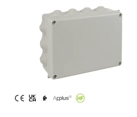 Caixa de derivação estanque 220X170X80 Solera IP55 com bucins