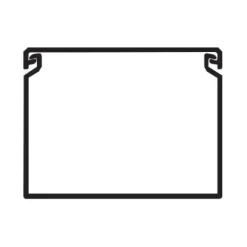 Calha técnica 80x60MM branca efapel 13060 CBR (preço ao metro - compra obrigatória em múltiplos de 2)