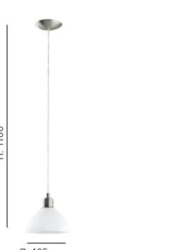 Canddeiro de Tecto Suspenso Eglo Brenda 87054