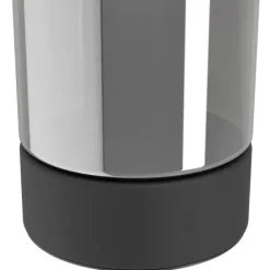 Candeeiro de Mesa com Abajur Cilíndrico Preto Fumado DAMASCO 1 EGLO 98887