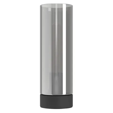 Candeeiro de Mesa com Abajur Cilíndrico Preto Fumado DAMASCO 1 EGLO 98887