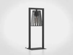 Candeeiro de Mesa com Abajur Cónico em Ferro Preto BOGOTA EGLO 390005