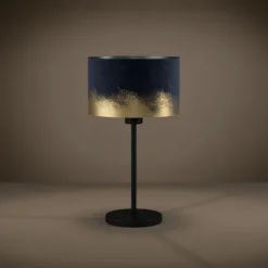 Candeeiro de Mesa com Abajur de Veludo Azul Escuro CASUARITA EGLO 39975