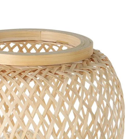 Candeeiro de Mesa com Abajur de Vime Natural DEMBLEBY EGLO 43263