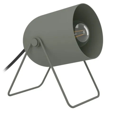 Candeeiro de Mesa com Abajur Inclinado Verde Musgo TILSTON EGLO 44136