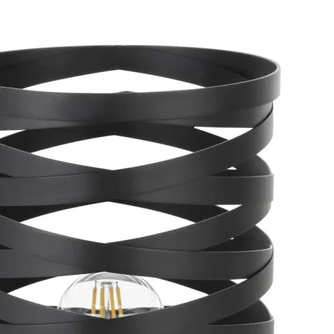 Candeeiro de Mesa com Abajur Metálico Preto CREMELLA EGLO 99506