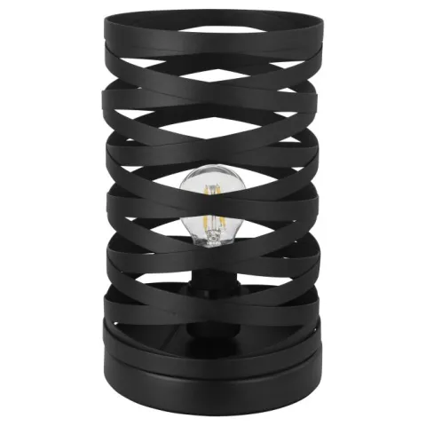 Candeeiro de Mesa com Abajur Metálico Preto CREMELLA EGLO 99506