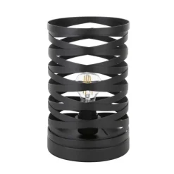 Candeeiro de Mesa com Abajur Metálico Preto CREMELLA EGLO 99506