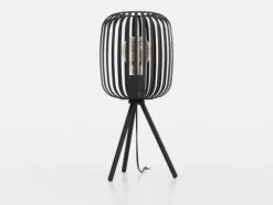 Candeeiro de Mesa com Abajur Preto e Base Tripé ROMAZZINA EGLO 900519
