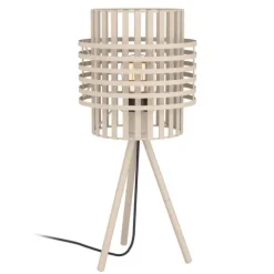 Candeeiro de Mesa com Abajur Redondo em Metal OLTAMAR EGLO 390148