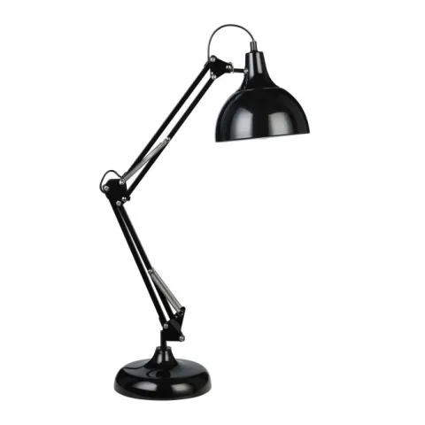 Candeeiro de mesa com abajur regulável em metal preto BORGILLIO EGLO 94697