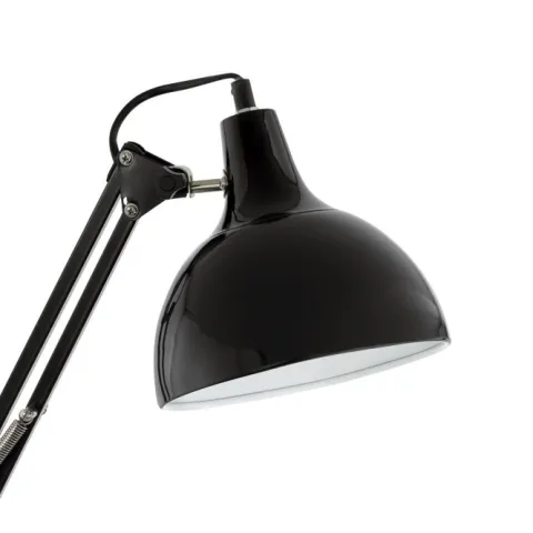 Candeeiro de mesa com abajur regulável em metal preto BORGILLIO EGLO 94697
