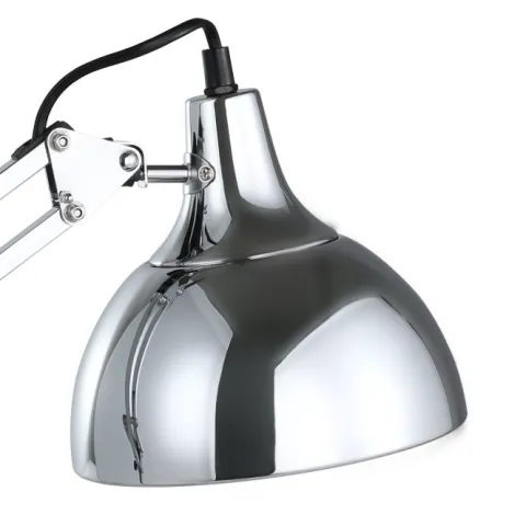 Candeeiro de mesa com abajur regulável em metal cromado BORGILLIO EGLO 94702