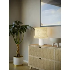 Candeeiro de Mesa com Abat-jour em Rattan Natural PAISANO EGLO 390239