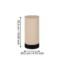 Candeeiro de Mesa com Abat-jour de Linho Natural FENIGLIA EGLO 900861
