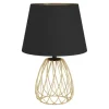 Candeeiro de Mesa com Base de Arame e Abajur Cinzento JAZMINIA EGLO 390039
