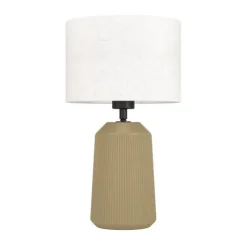 Candeeiro de Mesa com Base de Cerâmica e Abajur em Tecido CAPALBIO EGLO 900823