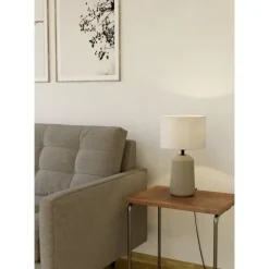 Candeeiro de Mesa com Base de Cerâmica e Abajur em Tecido CAPALBIO EGLO 900823