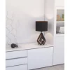 Candeeiro de Mesa com Base de Metal Preto e Abajur Têxtil CARLTON 5 EGLO 43077