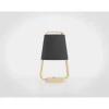 Candeeiro de Mesa com Base e Corpo em Madeira e Abajur Preto CAMALOZA EGLO 390187