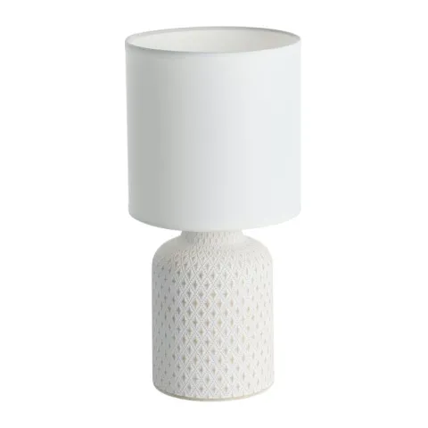 Candeeiro de Mesa com Base em Cerâmica e Abajur Têxtil BELLARIVA EGLO 97773
