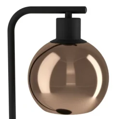 Candeeiro de Mesa com Base em Metal Preto e Esfera de Vidro CORDOBA EGLO 390389