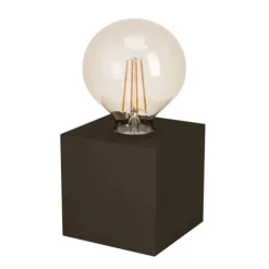 Candeeiro de Mesa com Base Metálica em Bronze Escuro PRESTWICK 2 EGLO 43549
