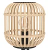 Candeeiro de Mesa com Base Tripé e Abajur de Bambu Natural BORDESLEY EGLO 43218