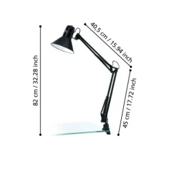 Candeeiro de Mesa com Braço e Cabeça Ajustáveis FIRMO EGLO 90873