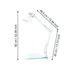 Candeeiro de Mesa com Braço e Cabeça Ajustáveis FIRMO EGLO 90872
