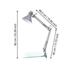 Candeeiro de Mesa com Braço e Cabeça Ajustáveis FIRMO EGLO 90874