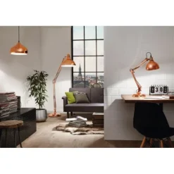 Candeeiro de Mesa com Cabeça Ajustável em Metal Cobre BORGILLIO EGLO 94704