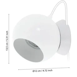 Candeeiro de Mesa com Cabeça Esférica e Base Magnética PETTO 1 EGLO 94513