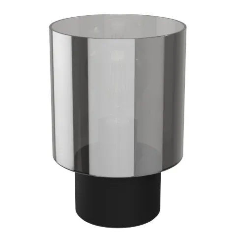Candeeiro de Mesa com Cilindro de Vidro Preto Fumado GOROSIBA EGLO 33984