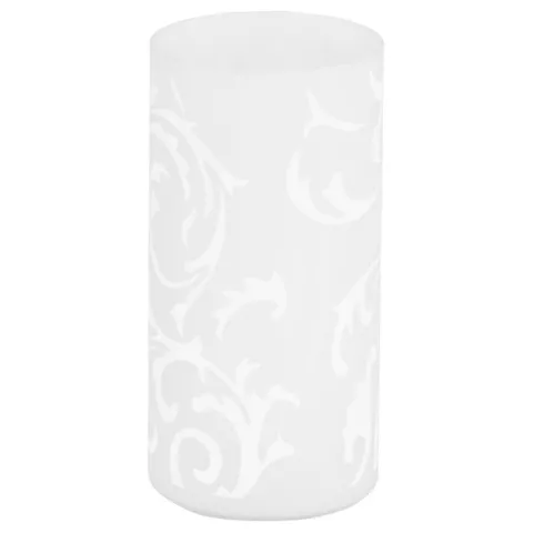 Candeeiro de Mesa com Cilindro de Vidro Branco e Motivo Floral GEO EGLO 91242