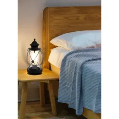 Candeeiro de Mesa com Corpo Redondo Preto e Vidro BRADFORD EGLO 49283