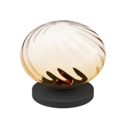 Candeeiro de Mesa com Difusor de Vidro Âmbar PANTOJA EGLO 390485