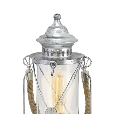 Candeeiro de Mesa com Estrutura em Aço e Vidro BRADFORD EGLO 49284