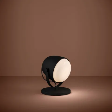 Candeeiro de Mesa com Foco Regulável e Metal Preto UPANEMA EGLO 390047